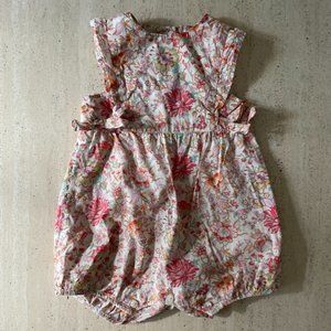 Pink Liberty Print Tartine et Chocolate Baby Cotton Floral Playsuit/Romper 18M